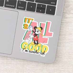 Sticker Mickey Mouse Je suis réveillé-ish