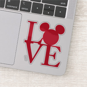 Sticker Mickey Mouse LOVE   Saint Valentin