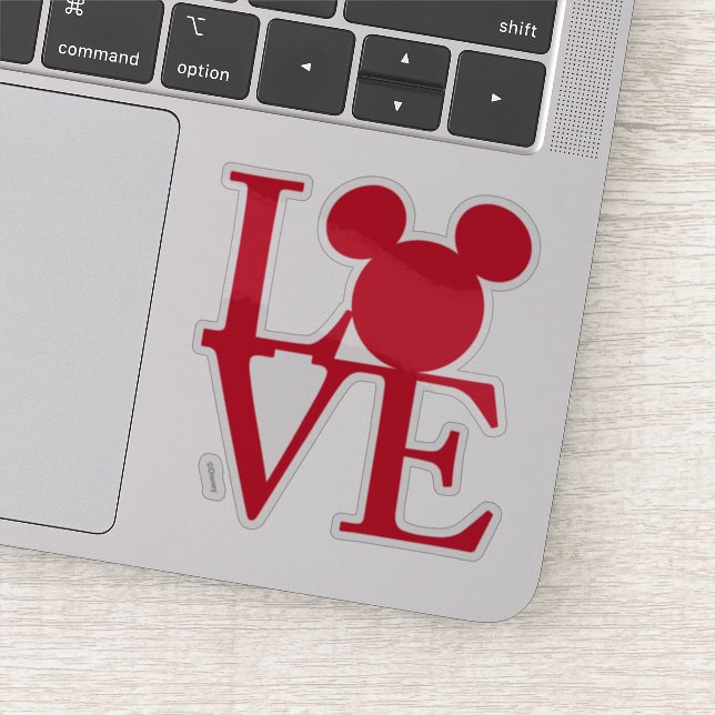 Sticker Mickey Mouse LOVE | Saint Valentin (Détail)