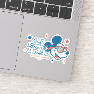 Sticker Mickey Mouse patriotique tout sourires devant
