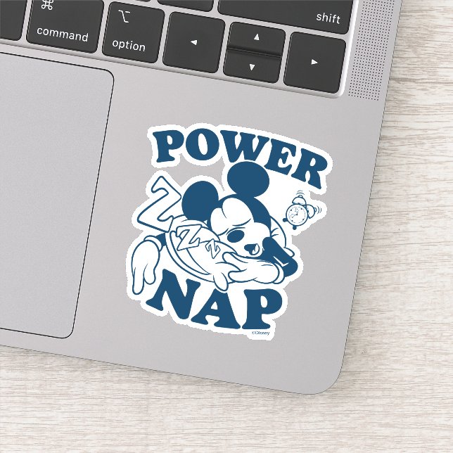 Sticker Mickey Mouse Power Nap (Détail)
