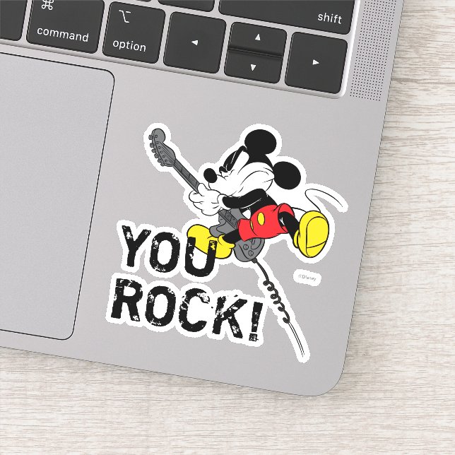 Sticker Mickey Mouse | T'Es Rocher, Papa ! (Détail)