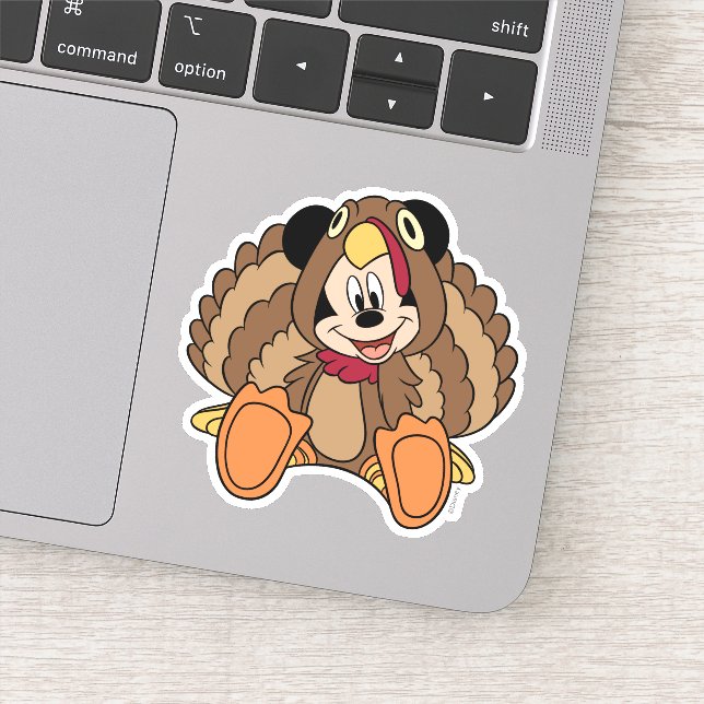 Sticker Mickey Mouse Thankesgiving Turquie (Détail)