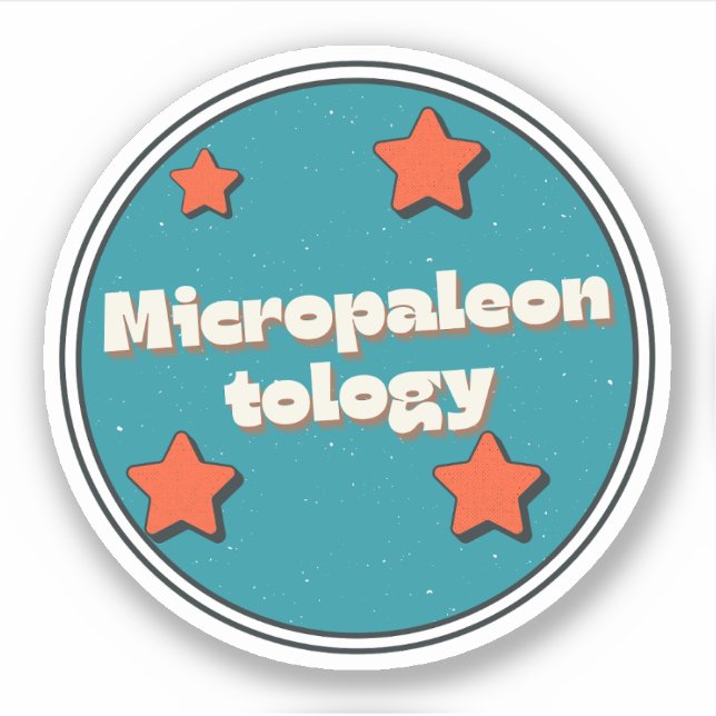 Sticker Micropaléontologie (Devant)