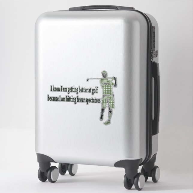 Sticker Mieux se rendre au golf (Sur valise)