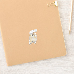 Sticker Mignon chat qui tend les pattes pour des câlins -