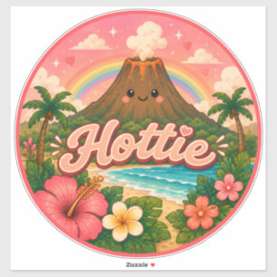 Sticker mignon kawaii hawaï