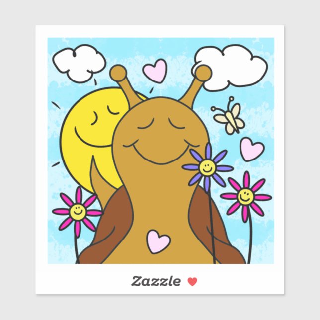 Sticker Mignonette Envoi Sourires Printemps | Vinyle (Feuille)