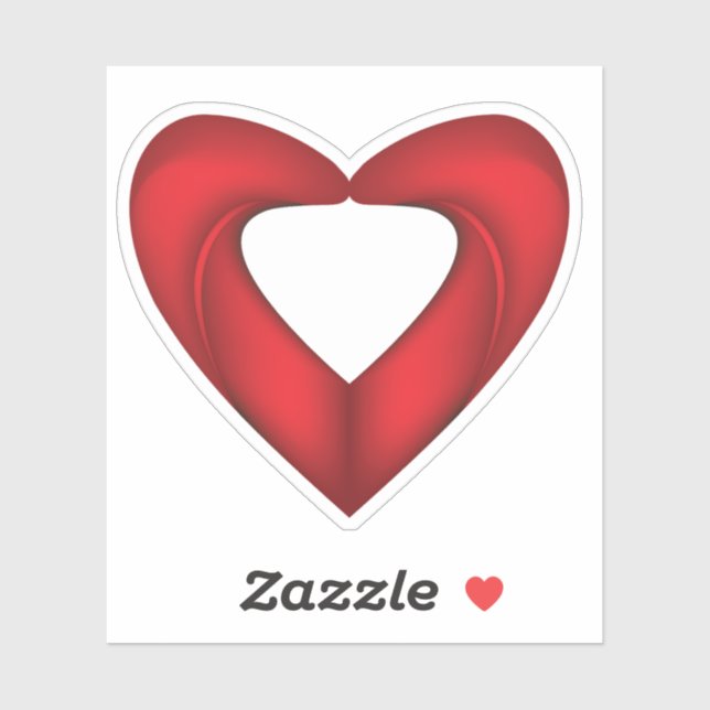 Sticker Mignonne amour rouge (Feuille)