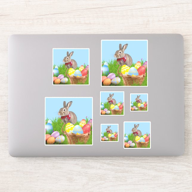 Sticker Mignonne Bunnyfor Pâques pour une humeur positive (Ordinateur)