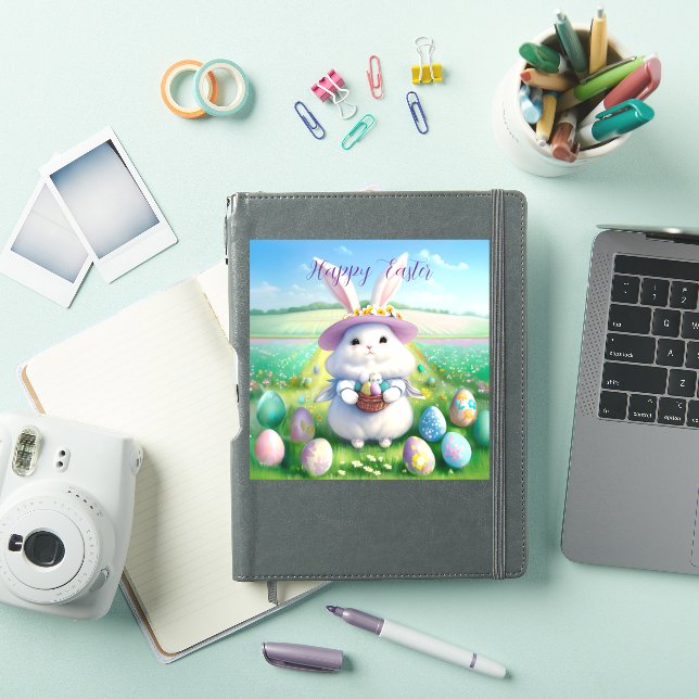 Sticker Mignonne lapin de Pâques 01 (Couverture iPad)