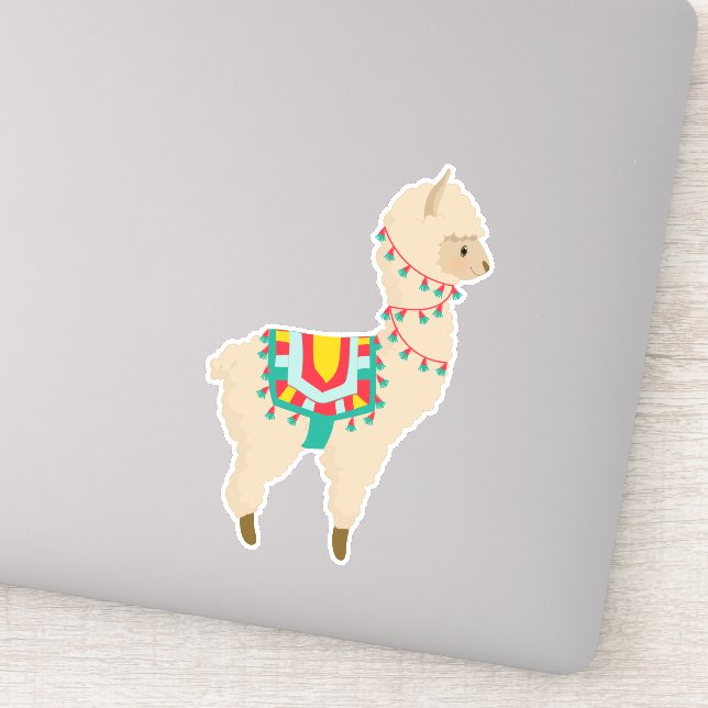 Sticker Mignonne Llama. (Détail)
