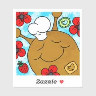 Sticker Mignonne Snail Memorial Day BBQ Vinyl