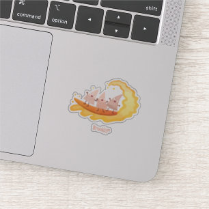 Sticker Mignons nachos chips de maïs surf