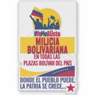 STICKER MILICIA BOLIVARIANA