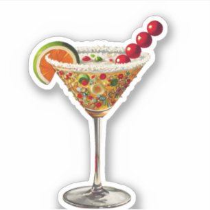 Sticker Milieu du siècle moderne Candy Martini