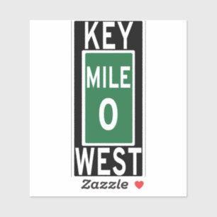 Sticker Mille 0 clé ouest