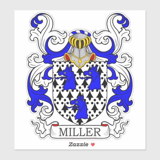 Sticker Miller Family Crest (Feuille)