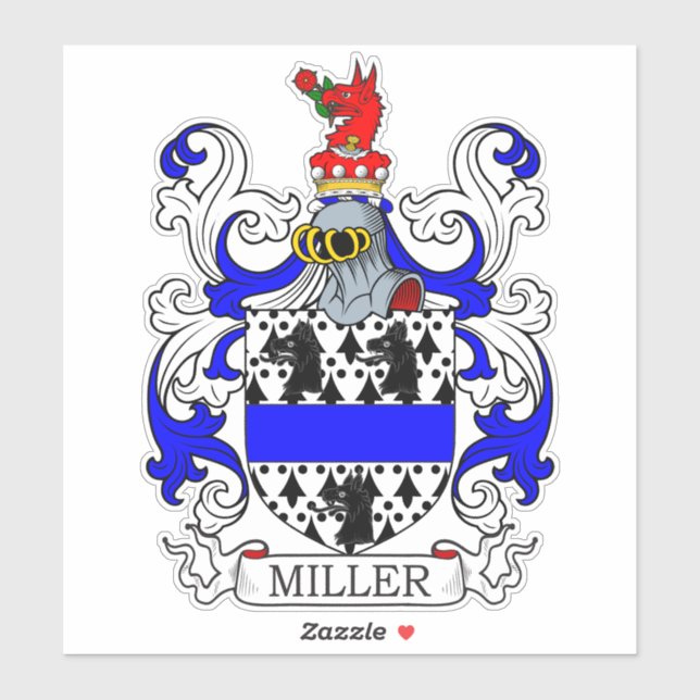 Sticker Miller Family Crest (Feuille)