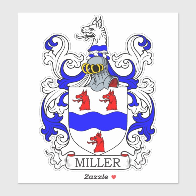 Sticker Miller Family Crest (Feuille)