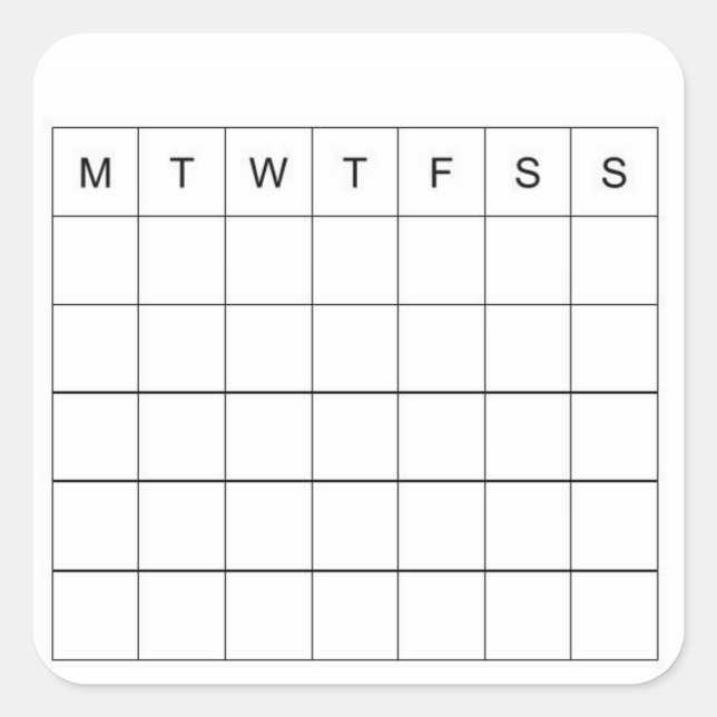 Sticker Mini calendrier du journal des puces (Devant)