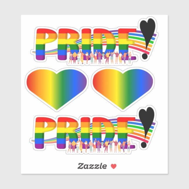 Sticker Mini-collection Pride (4) (Feuille)