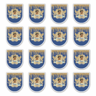 Sticker Mini Sanitier Royal African Prince Blue & Gold
