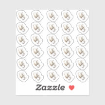 Mini-Stickers tête d'éléphant aquarelle