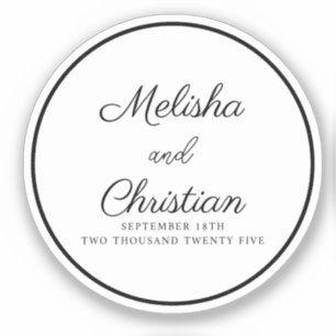 Sticker Minimalist Modern Calligraph