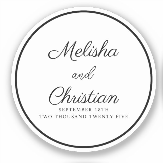  Sticker Minimalist Modern Calligraph (Front)