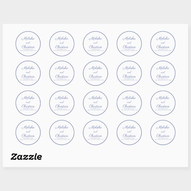  Sticker Minimalist Modern Wedding (Sheet)