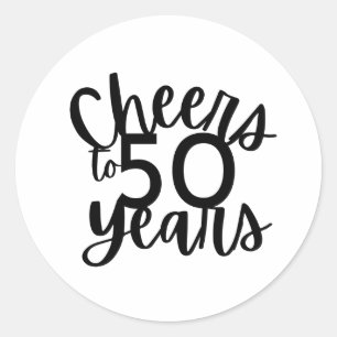 Sticker minimaliste à 50 ans