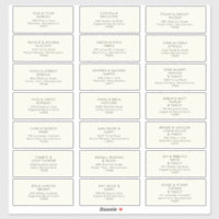 Minimaliste moderne | Adresse de l'invité jaune cl