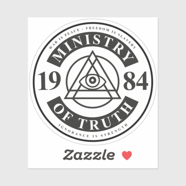 Sticker Ministère De La Vérité (Feuille)