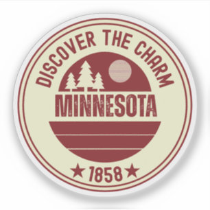 Sticker Minnesota Nice - Cadeau de l'État du MN