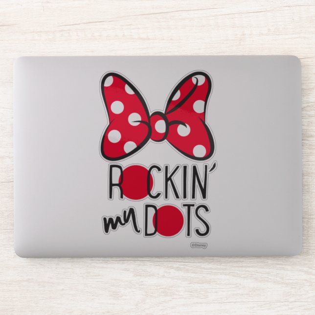 Sticker Minnie branchée | Mon point Rockin (Ordinateur)