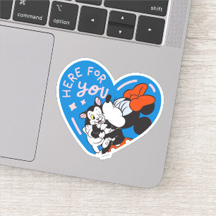 Sticker Minnie et Figaro sont là pour vous