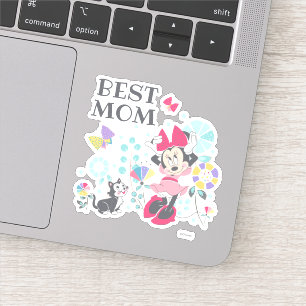 Sticker Minnie Mouse & Figaro - Bonne fête des mères