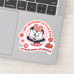 Sticker Minnie Mouse Je vois avec mon petit œil…