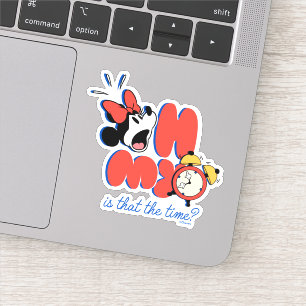 Sticker Minnie Mouse Oh Mon Dieu C'est L'Heure