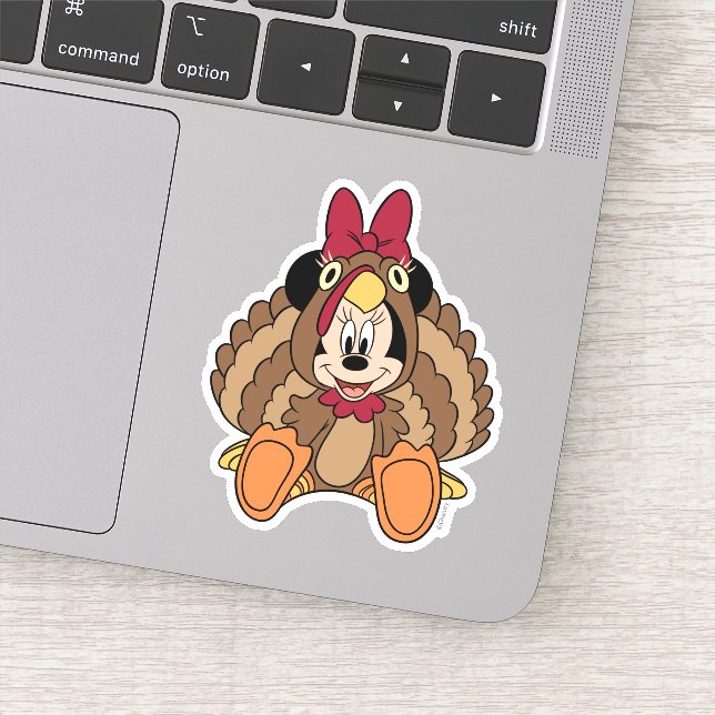 Sticker Minnie Souris Thanksgiving Turquie (Détail)