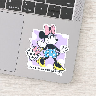 Sticker Minnie Vit sa Vie en Points de Polka