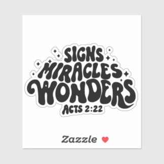 Sticker Miracle - Signes, Miracles et Merveilles