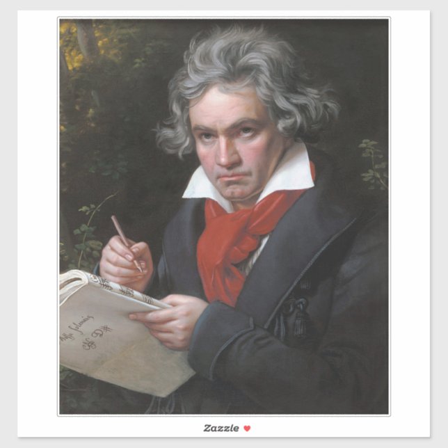 Sticker Missa Solemnis : Ludwig Beethoven Musique classiqu (Feuille)