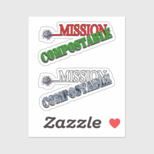 Sticker Mission : COMPOSTABLE