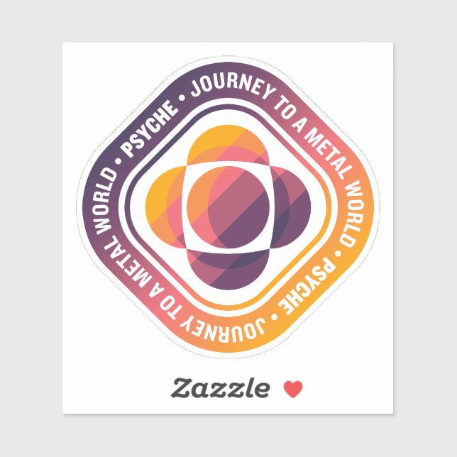 Sticker Mission Psyche de la NASA (Feuille)