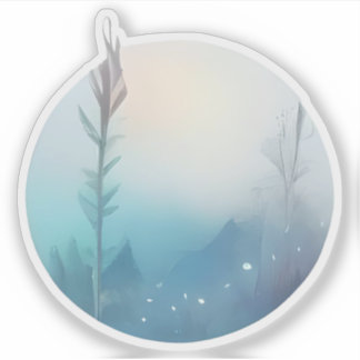 Sticker Mist du matin sur Blue Hills