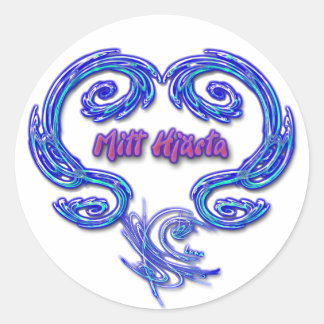Sticker Mitt Hjarta (suédois - blanc)