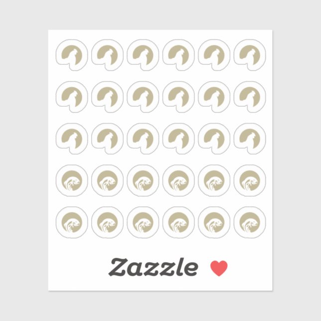 Sticker Mix Fish Chicken Wedding Place Cards Meal Choice (Feuille)