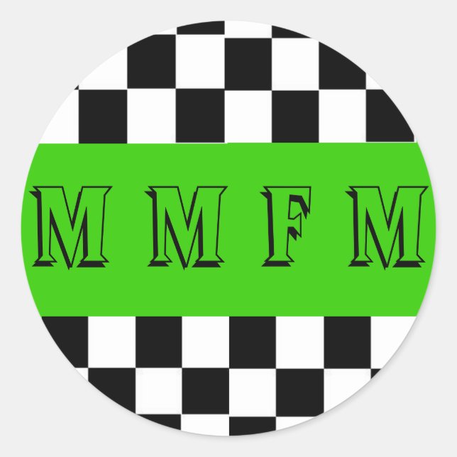 Sticker MMMFM ronde (Devant)